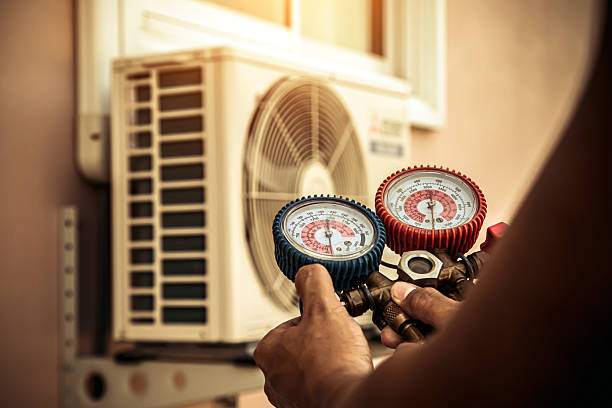 Professional Hvac Installation technician working in Holly Springs, NC